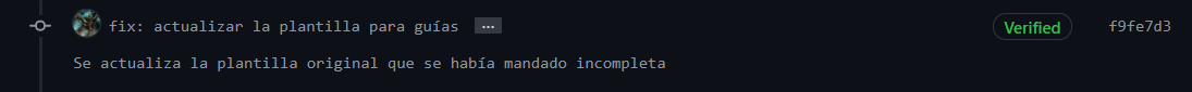 Resultado de commit